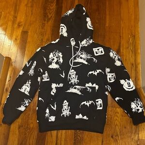 Disney Parks Glow In The Dark Halloween Hoodie Size Small